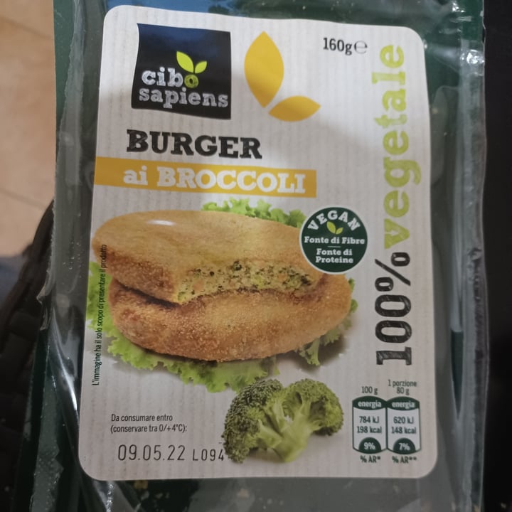 photo of Cibo Sapiens Burger Ai Broccoli shared by @sarettaveg on  23 Apr 2022 - review