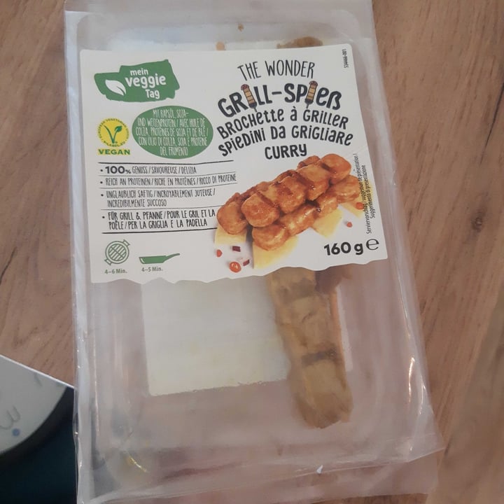 photo of Mein Veggie Tag The Wonder Grillspieß curry shared by @fragoli on  12 Jun 2022 - review