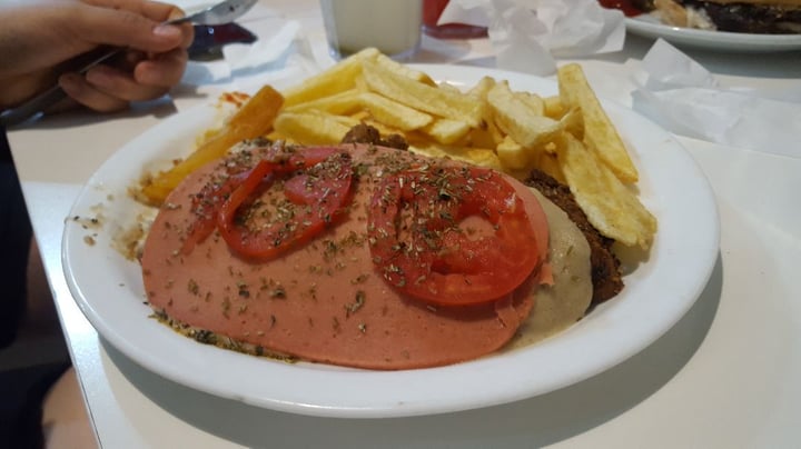 photo of Loving Hut Microcentro Milanesa napolitana con papas fritas shared by @frankie on  23 Dec 2019 - review