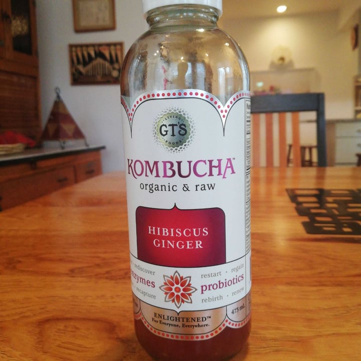 photo of GT’s Living Foods Hibiscus Ginger Kombucha shared by @bahoombie on  25 Nov 2019 - review