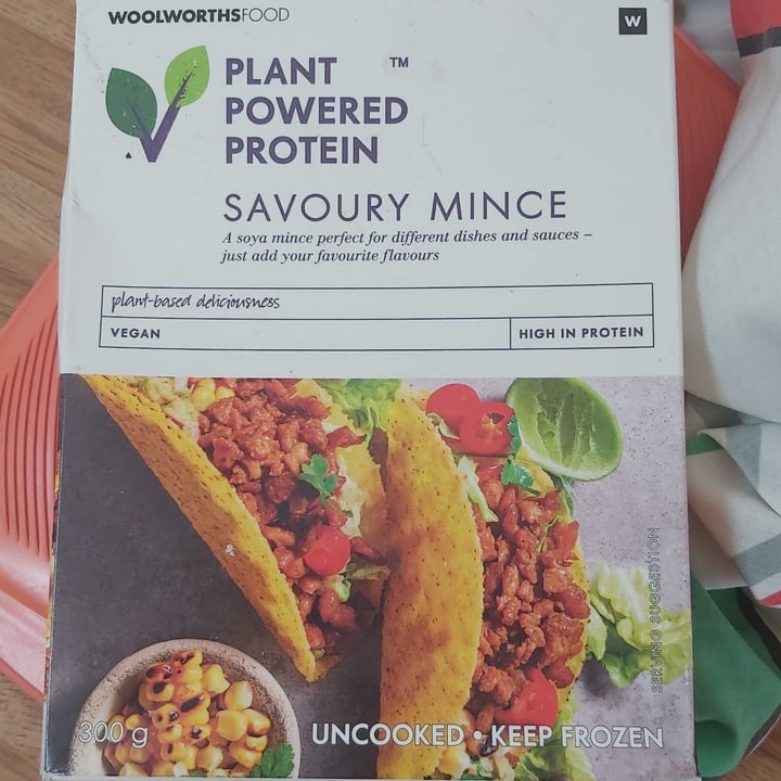 photo of Woolworths Food Plant Powered Protein Savoury Mince shared by @sophialreyneke on  24 Jun 2022 - review