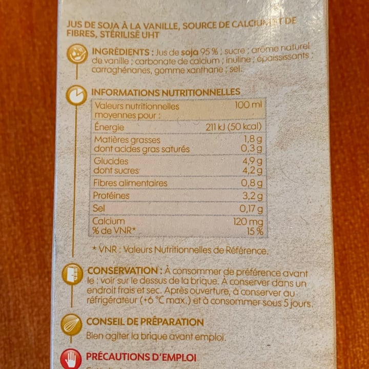 photo of Nat & vie Soja Vanille - Plant-Based Milk shared by @slovenianveganfinds on  16 May 2021 - review