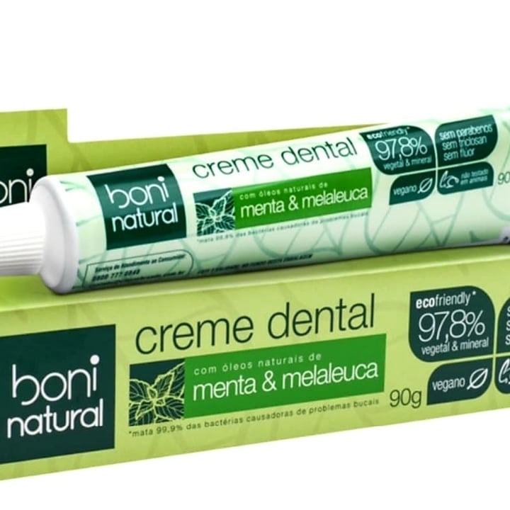 photo of Boni natural Creme dental branqueador com menta e carvão vegetal shared by @taoo on  21 Apr 2022 - review