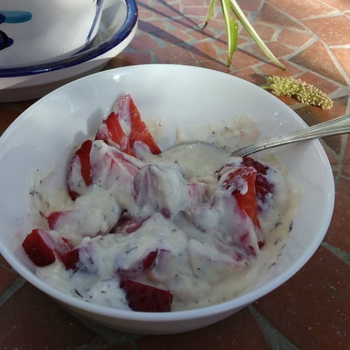 photo of Alpro No Added Sugars Cherry Yoghurt shared by @luciacannito on  15 Dec 2020 - review
