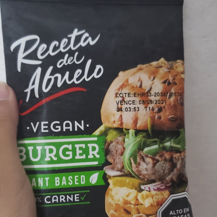 photo of Receta del abuelo Vegan Burger Plant Based shared by @sotonarbona on  05 Feb 2021 - review
