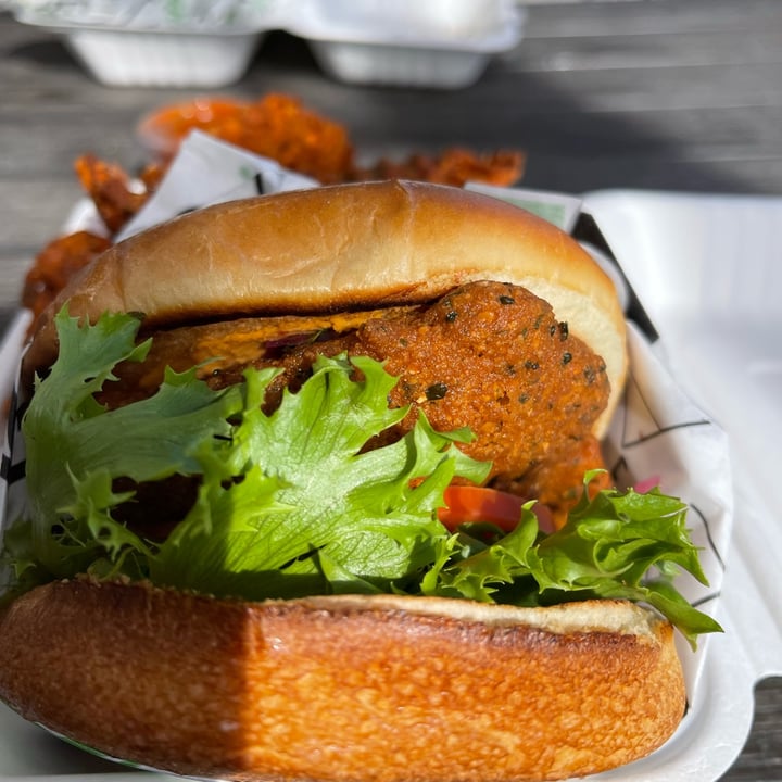 Hummus Republic Downtown, Fresno, United States Falafel Burger Review