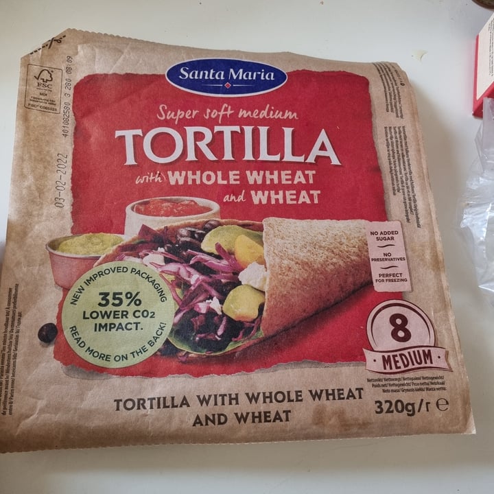 photo of Santa María Super Soft Medium Tortilla with whole wheat shared by @franck89 on  08 Jan 2022 - review