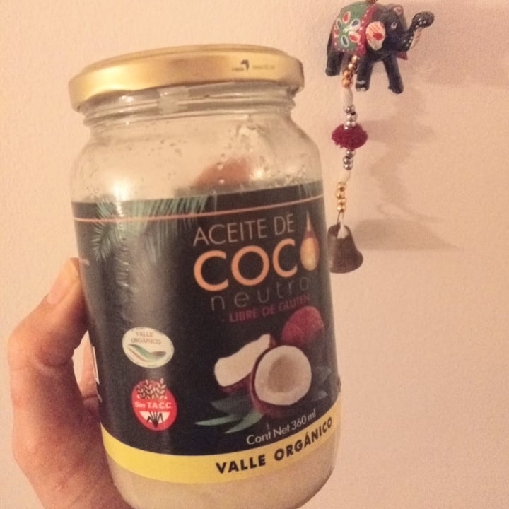 photo of Aceite valle Organico Aceite de Coco shared by @vir-mrcls on  29 Jun 2021 - review