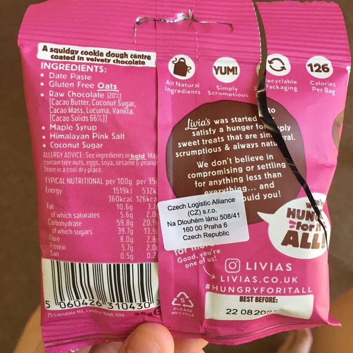 review photo of Livia's Cookie dough nugglets shared by @emmajwheeler on 11 Jun 2021 - review