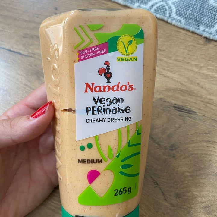 photo of Nando's Vegan Perinaise Creamy Dressing (Medium) shared by @johaneberry on  23 Jan 2022 - review