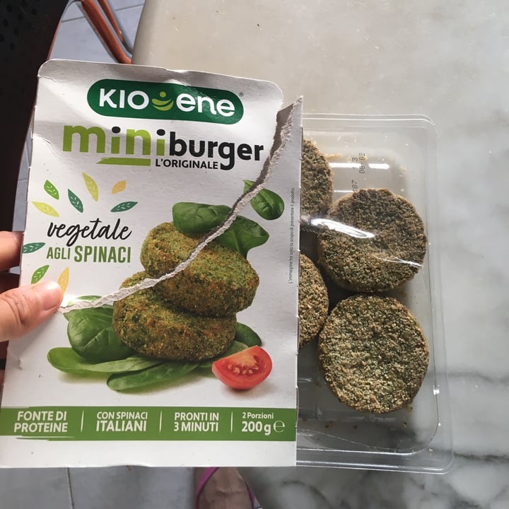 photo of Kioene Mini Burger Vegetale Agli Spinaci shared by @framiche17 on  24 Jun 2022 - review