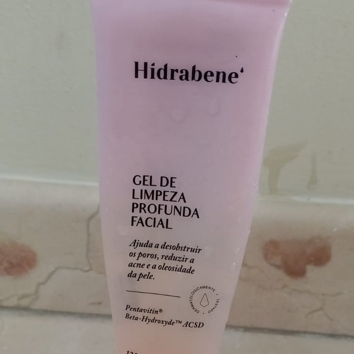 photo of Hidrabene Gel de Limpeza Profunda Facial shared by @cyntiatomazelli on  24 May 2022 - review