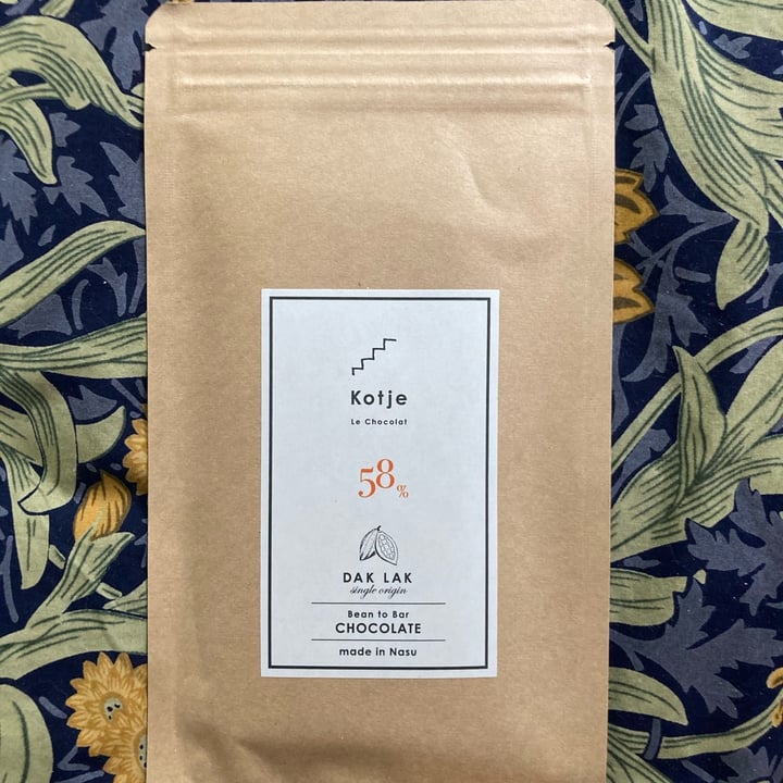 photo of Kotje Le Chocolat Bean to bar Chocolate DAK LAK 58% shared by @ruka on  12 Jan 2022 - review