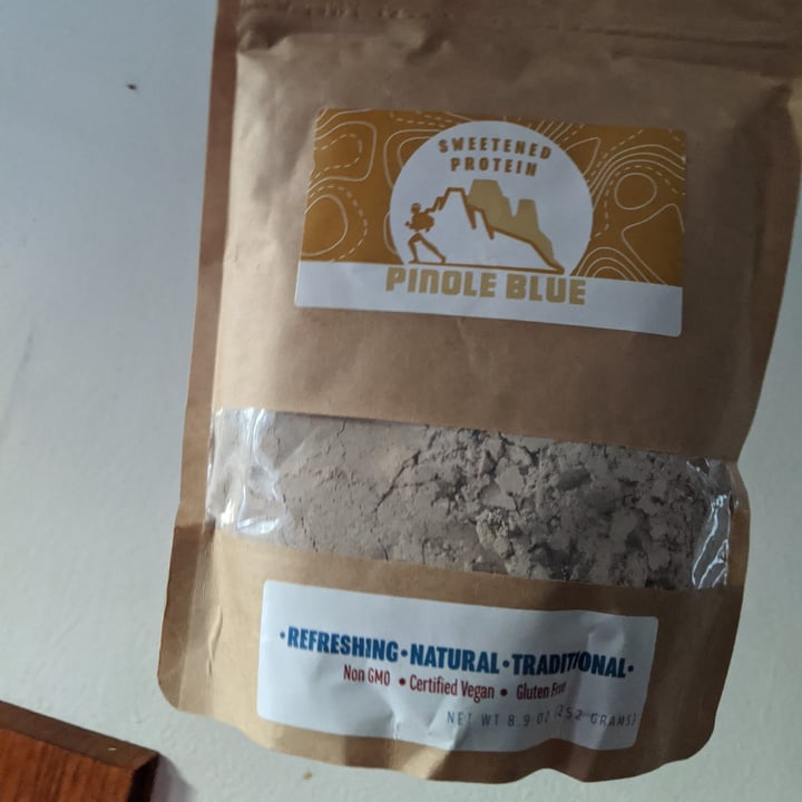 photo of Pinole blue Sweetened Protein shared by @vegohvegan on  05 Feb 2021 - review