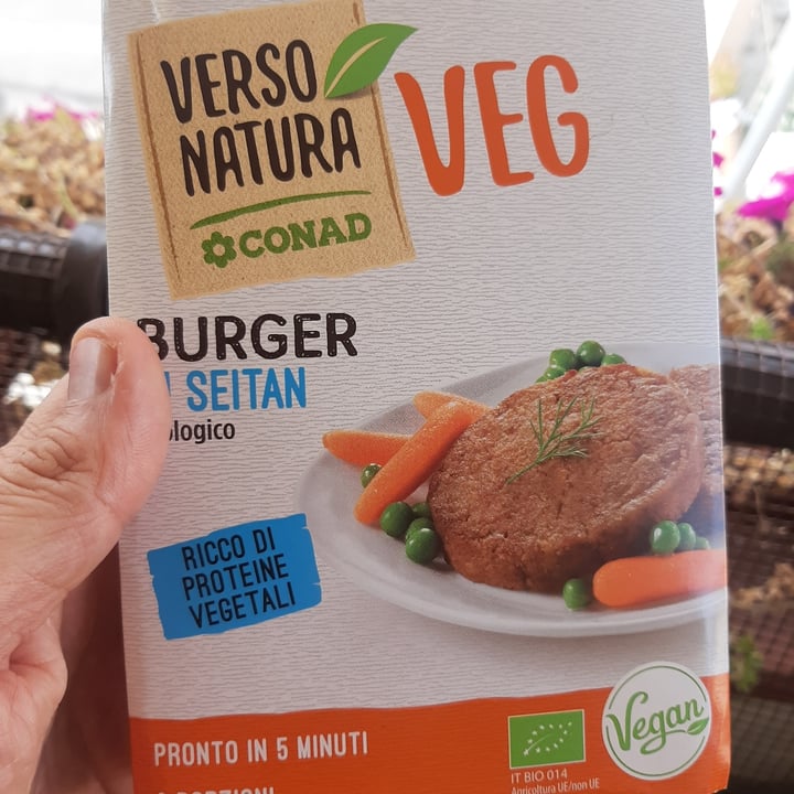 photo of Verso Natura Conad Veg Burger Di Seitan Biologico shared by @gianniveg on  12 Sep 2022 - review