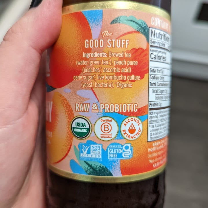 photo of Brew Dr. Kombucha Just Peachy shared by @ashleyash on  15 Sep 2022 - review