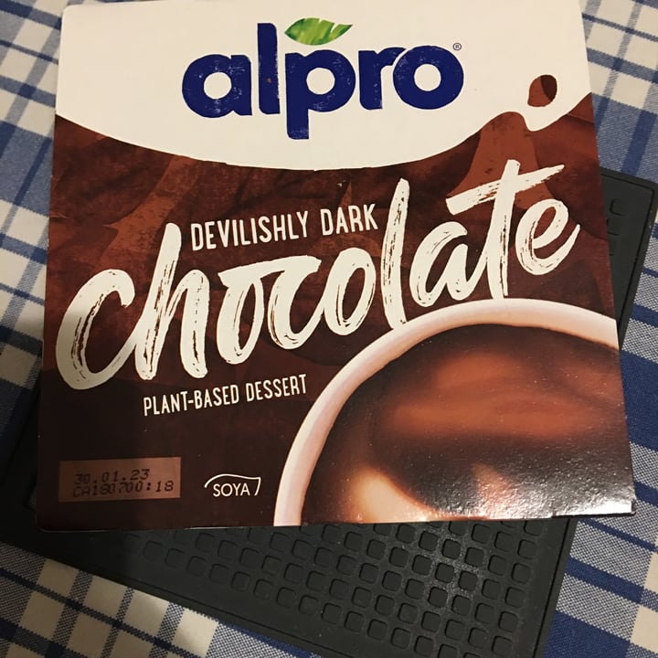 photo of Alpro Dark Chocolate Dessert shared by @marcelloveg on  20 Nov 2022 - review