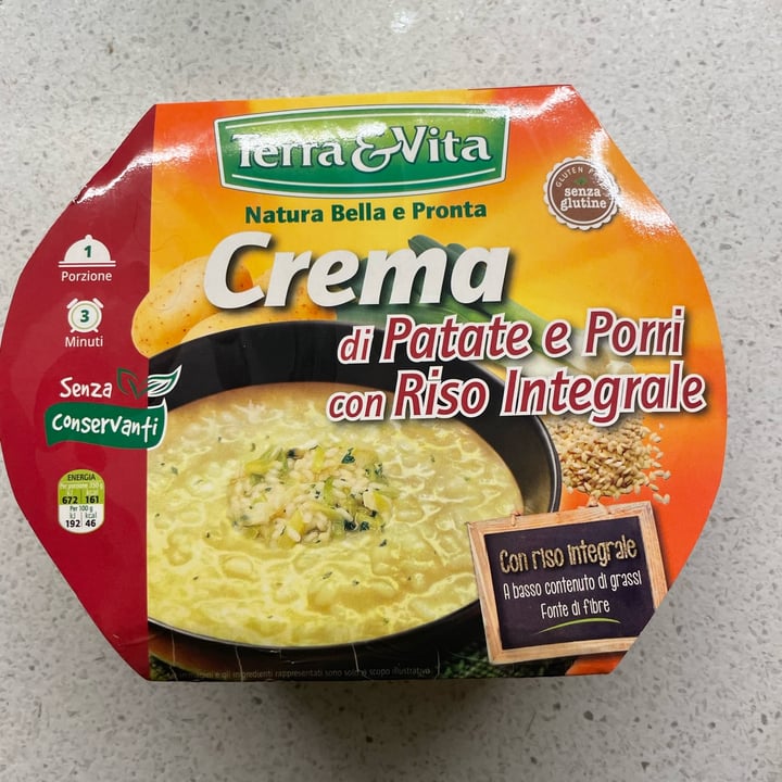 photo of Terra & vita Crema di patate e porri con riso integrale shared by @samantharonconi on  11 May 2022 - review