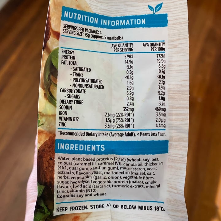 review photo of BirdsEye Plant based succulent meatballs shared by @eloiseb on 21 Aug 2021 - review