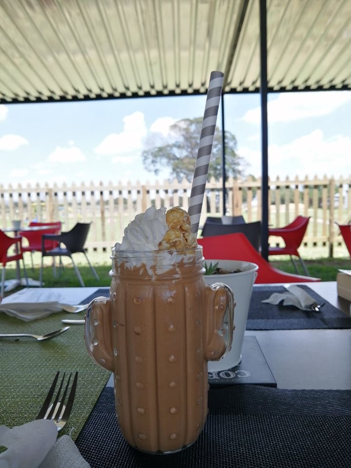 photo of Asher's Corner Cafe @ Ashers Farm Sanctuary Caramel Popcorn Milkshake shared by @jessipambee on  09 Dec 2019 - review