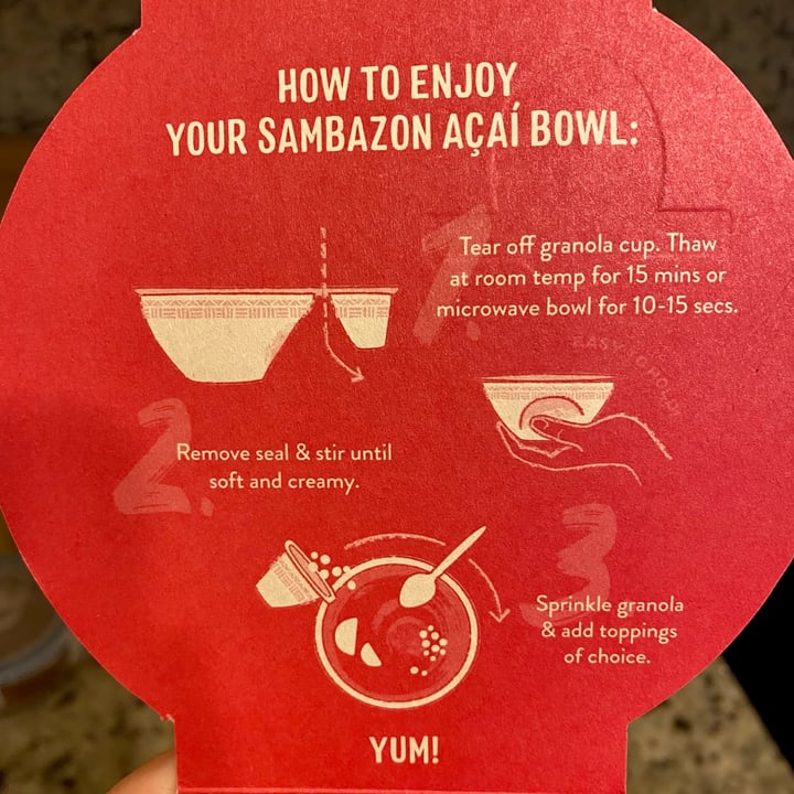 photo of Sambazon Berry Bliss Açai Bowl shared by @curvycarbivore on  15 Dec 2021 - review