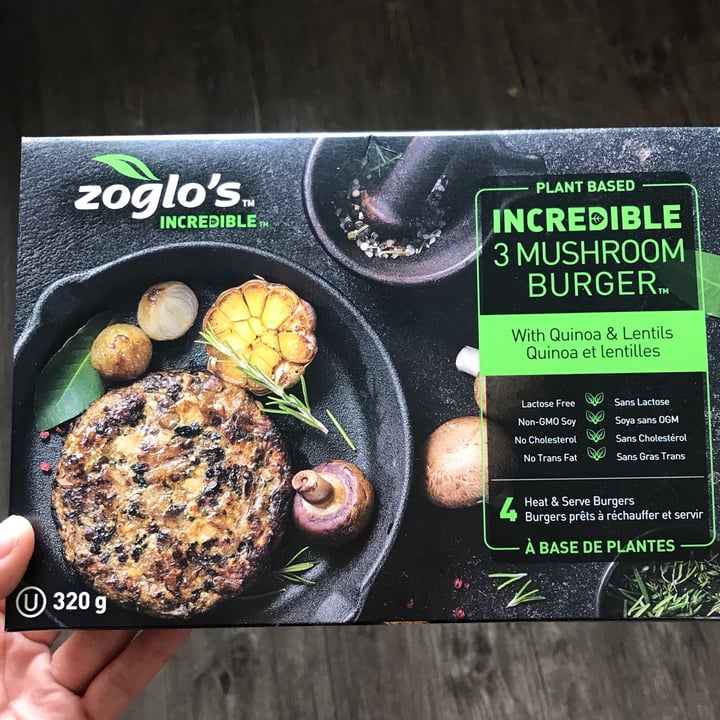 photo of Zoglo's Incredible 3-Mushroom Burger shared by @kaykuzina on  14 Apr 2022 - review