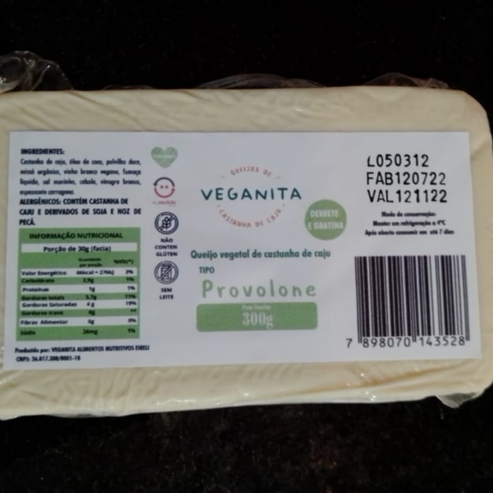 photo of Veganita Provolone shared by @nascimentor on  15 Aug 2022 - review