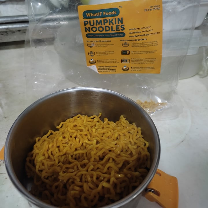 photo of WhatIF Foods Pumpkin Healthy High Protein Noodles - Cheeky Curry shared by @joyintheclouds on  28 Jul 2022 - review