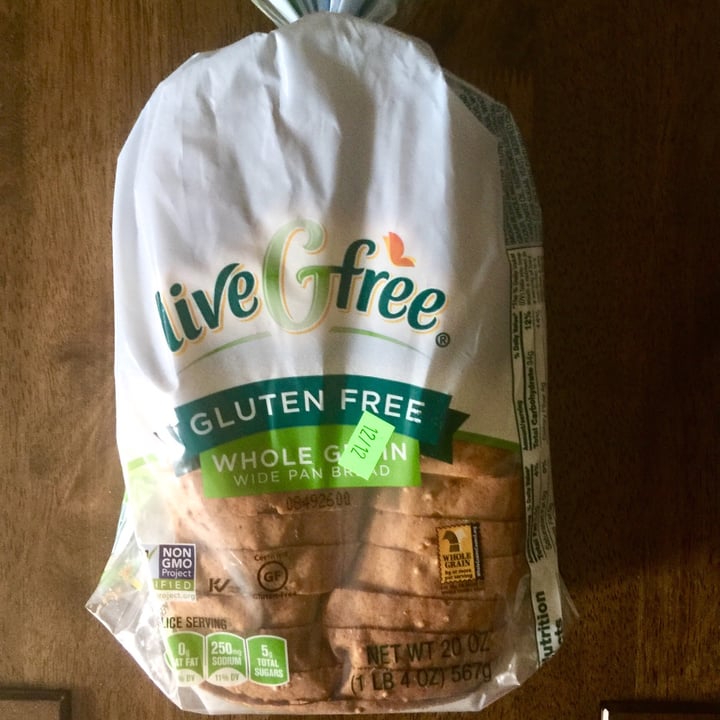 photo of live G free Gluten Free Wide Pan Whole Grain Bread shared by @emmc1 on  10 Dec 2020 - review