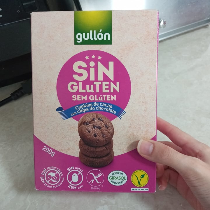 photo of Gullón Sin gluten Cookies de cacao con chips de chocolate shared by @bettyveg on  19 Sep 2022 - review