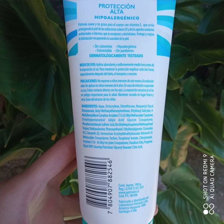photo of Rayito de Sol Crema Protectora Ozono Antioxidante 50FPS shared by @renataissidora on  28 Oct 2021 - review