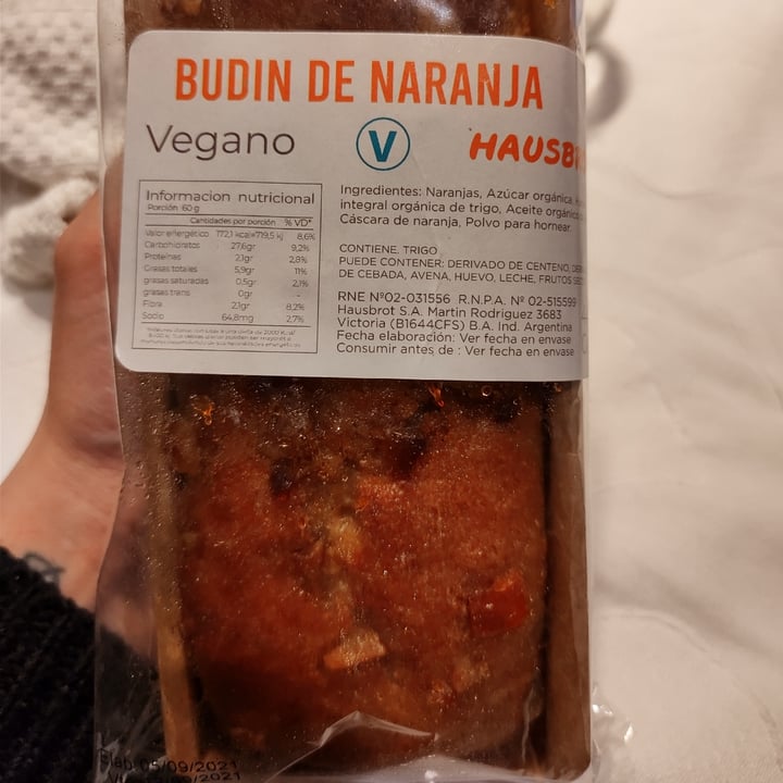 photo of Hausbrot Budin de naranja shared by @julibarbazan on  09 Sep 2021 - review