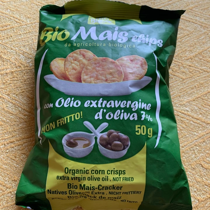 photo of Bio break Bio Mais Chips con Olio extravergine d’oliva shared by @aleglass on  21 Mar 2022 - review