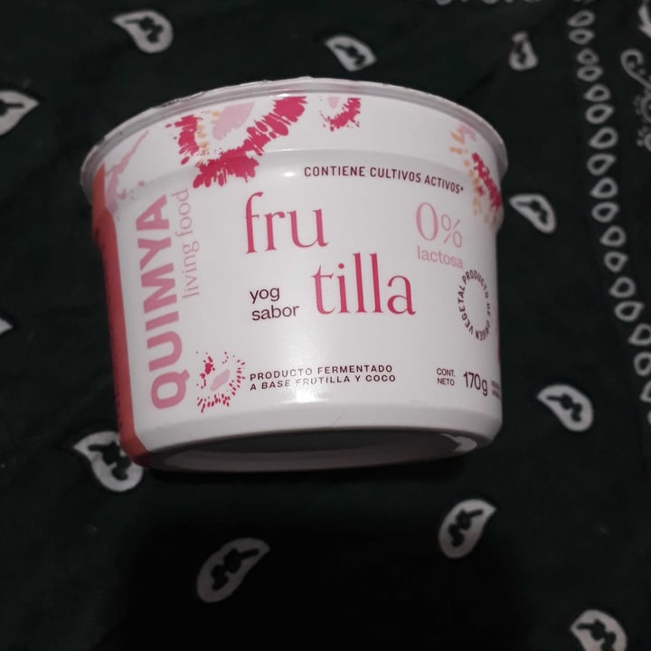 photo of Quimya Yogur sabor Frutilla shared by @bautistavegano on  18 Mar 2022 - review