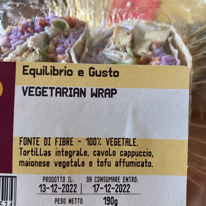 review photo of Esselunga Vegetarian wrap shared by @tobie on 20 Dec 2022 - review