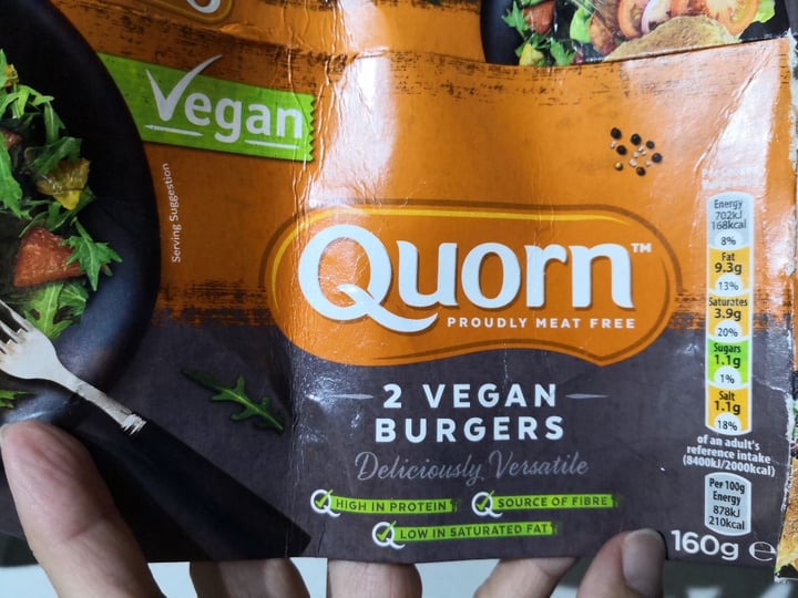 photo of Quorn Vegan Burgers shared by @nana on  15 Mar 2019 - review