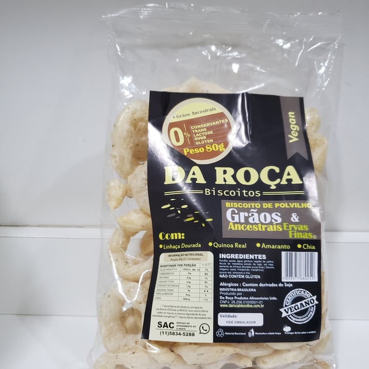 photo of Da Roça Biscoito de polvilho ervas finas shared by @adrianaprestes on  12 Oct 2021 - review