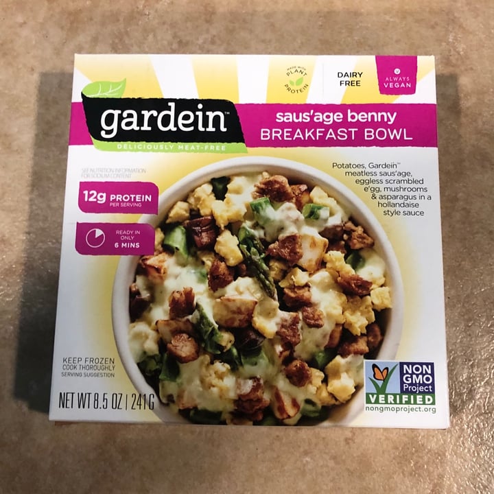 photo of Gardein Saus’age benny Breakfast Bowl shared by @leisa on  01 Jun 2020 - review
