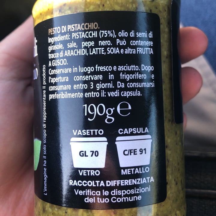 review photo of Delizie dal Sole Pesto di pistacchio shared by @sofiagr on 07 Nov 2022 - review