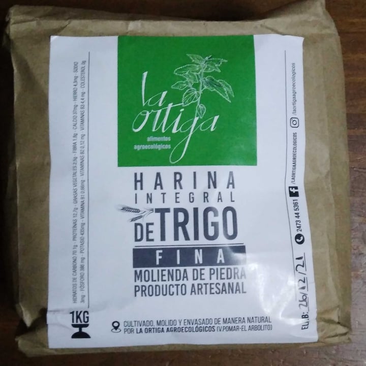 photo of La Ortiga La Ortiga Harina Integral  AgroecologiHarina Integral Agroecologica Molienda Fina ca shared by @sabry-mv on  20 Feb 2022 - review