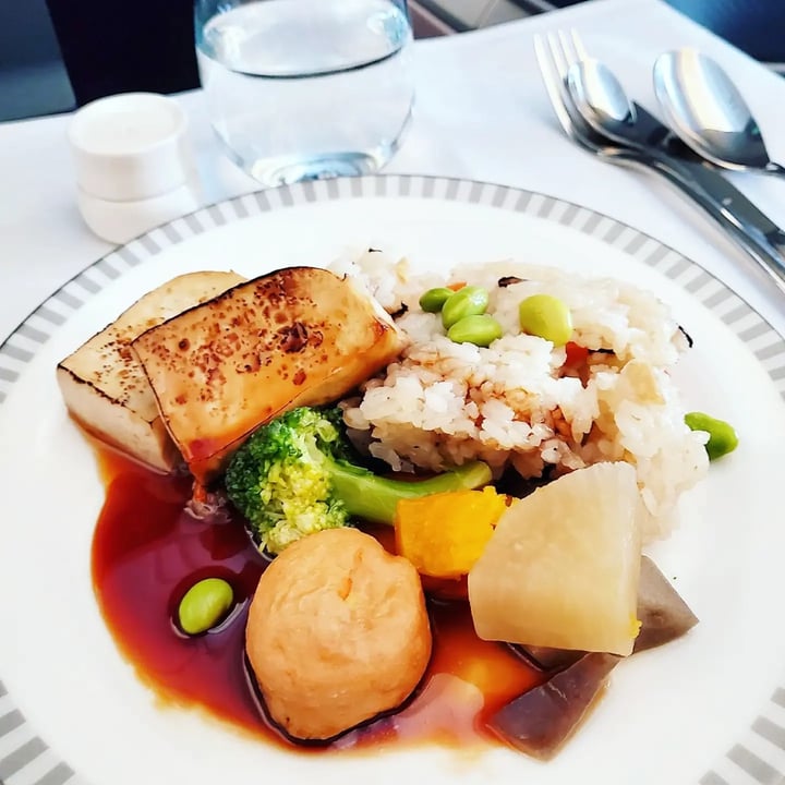 review photo of Singapore Airlines Limited Business Class Vegeterian Vegan Dinner shared by @roxannegoh on 21 Oct 2022 - review