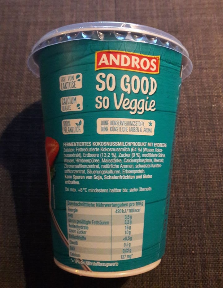 review photo of Andros Aus Kokosmilch Erdbeere shared by @hamburgerdeern91 on 17 Feb 2020 - review