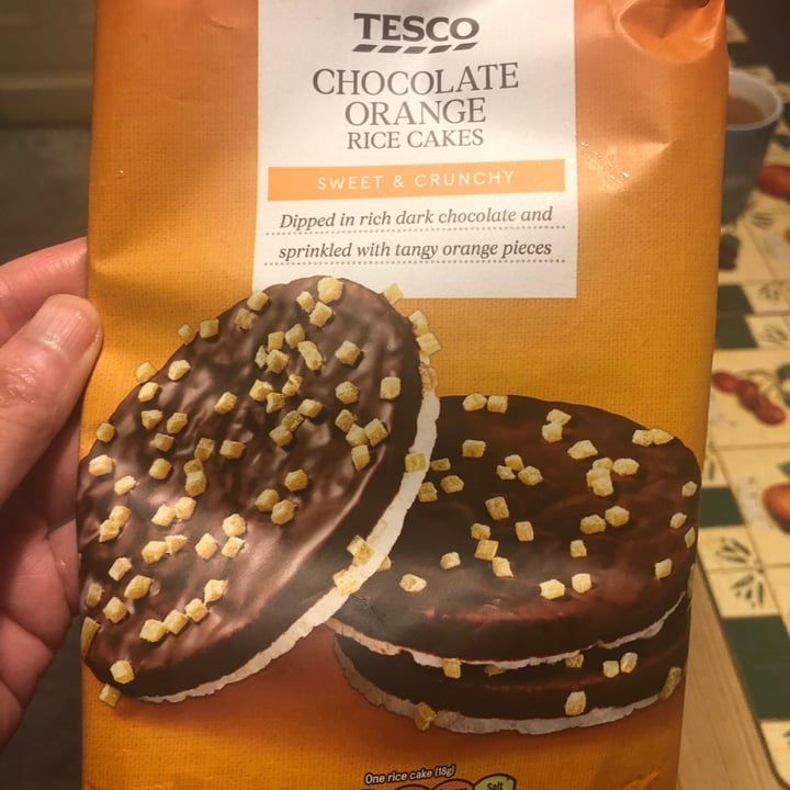 photo of Tesco chocolate orange rice cakes shared by @familywanderful on  22 Apr 2020 - review