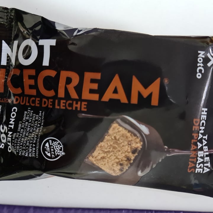 photo of NotCo Not Icecream De Dulce De Leche Tableta shared by @cef on  12 Sep 2021 - review