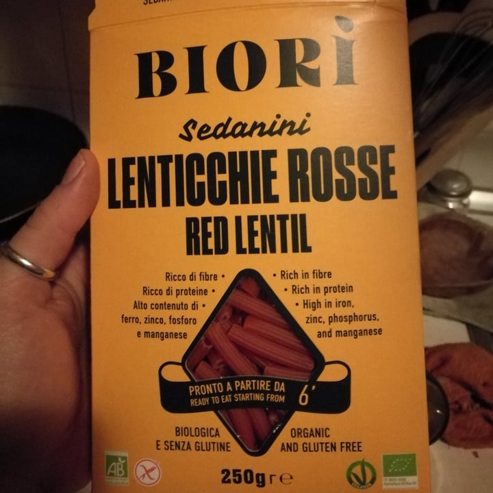 photo of Biori Biori' Sedanini di Lenticchie Rosse Bio shared by @clarasaten on  02 Jan 2022 - review