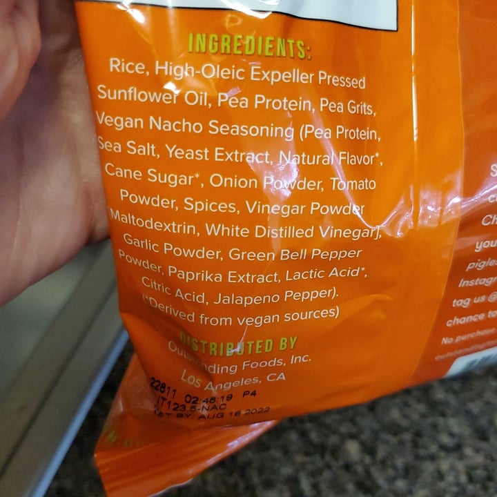 photo of PigOut Pigless Pork Rinds Nacho Cheese shared by @lucyfoxx on  14 Jul 2022 - review