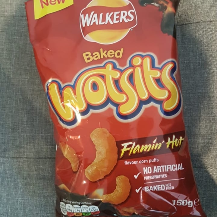photo of Walkers Baked Wotsits shared by @thedappervegan on  30 Oct 2020 - review