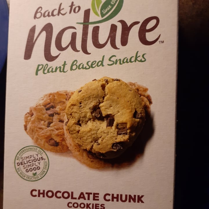 photo of Back to Nature  chocolate chip cookies shared by @startingattheroots on  17 Feb 2021 - review
