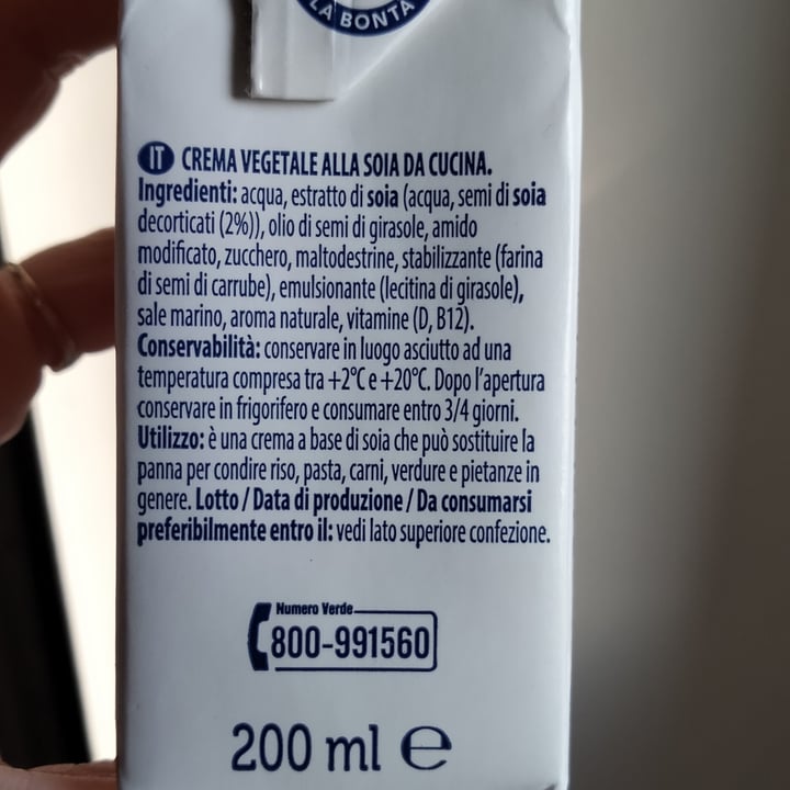 review photo of OraSí Crema vegetale alla soia da cucina shared by @naturalmentearia on 27 Mar 2022 - review