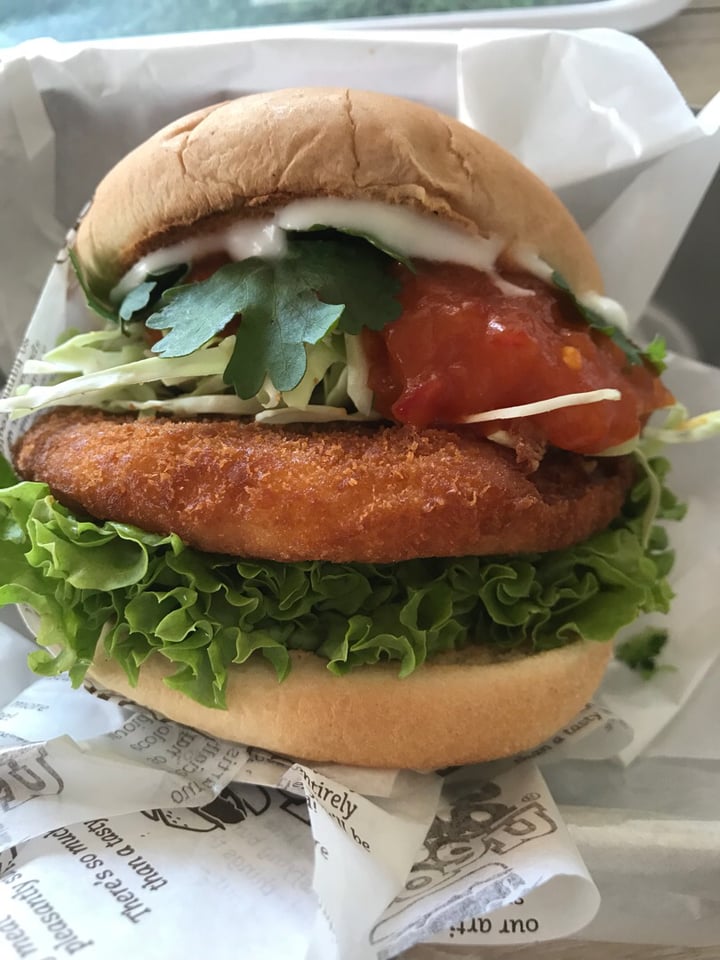 photo of VeganBurg Singapore Chili Krab Burger shared by @opheeeliaaa on  23 Aug 2019 - review
